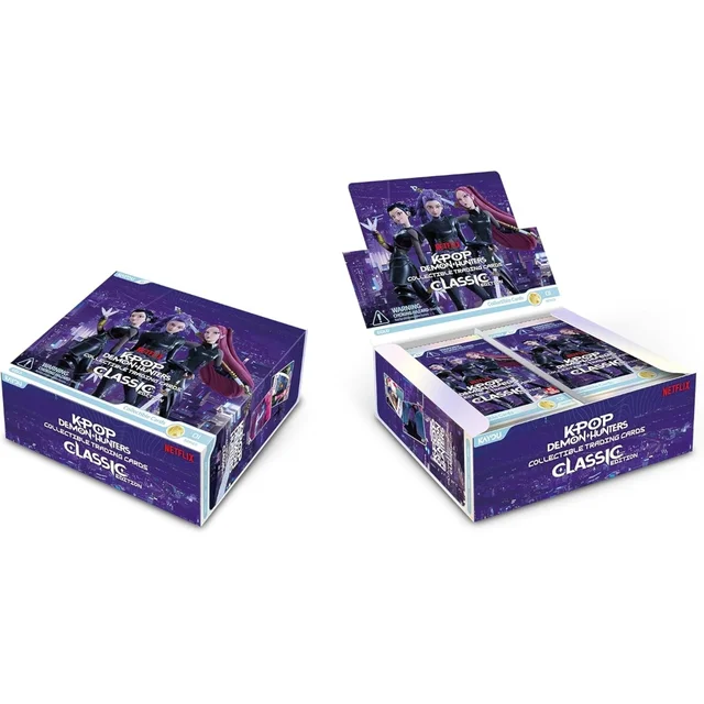 K-Pop Demon Hunters Collectible Trading Cards Classic Edition Foil Booster Box (20 Packs)