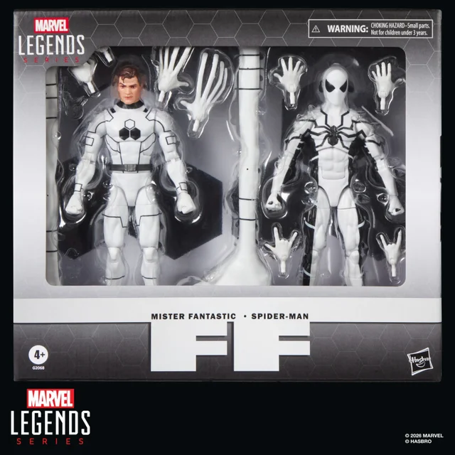 Marvel Legends Series Future Foundation Mister Fantastic & Spider-Man, Fantastic Four Comics Action Figure Two-Pack