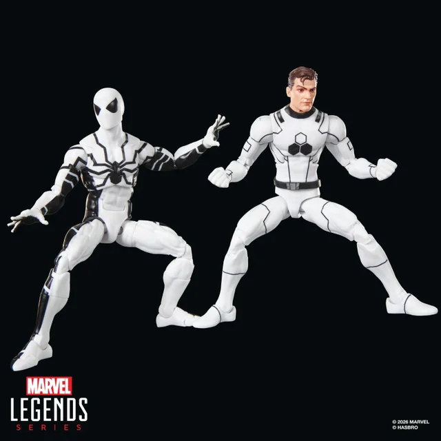 Marvel Legends Series Future Foundation Mister Fantastic & Spider-Man, Fantastic Four Comics Action Figure Two-Pack