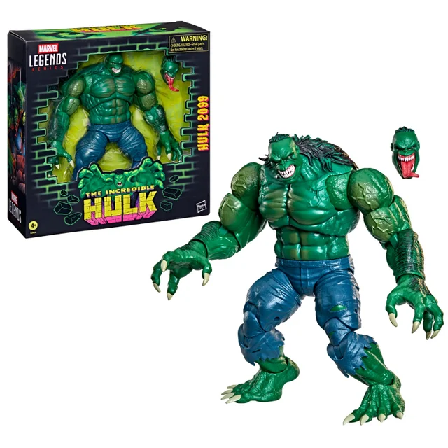 Marvel Legends Series Hulk 2099, Hulk 2099 Comics Collectible 15-cm-scale Action Figure Set