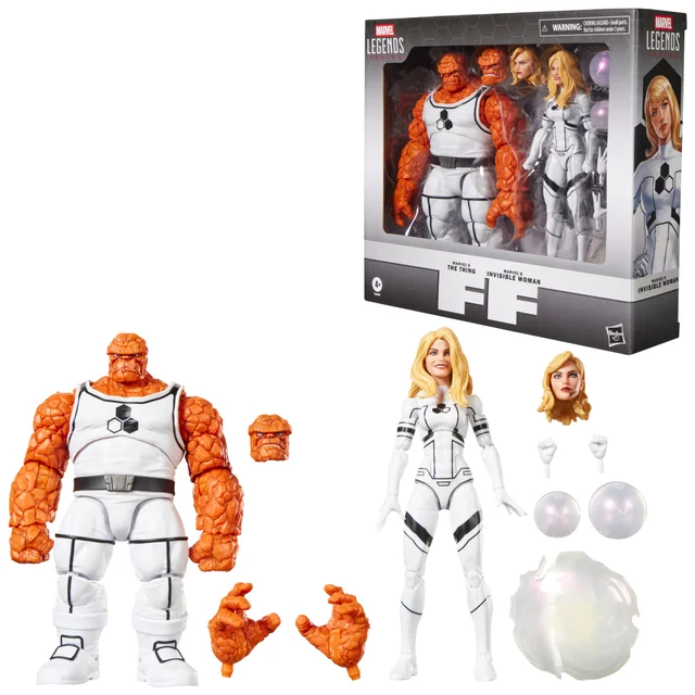 Marvel Legends Series Future Foundation Marvel's The Thing & Marvel's Invisible Woman, Fantastic Four Action Figures