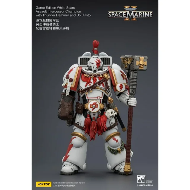 Warhammer Action Figure Game Edition White Scars Assault Intercessor Champion 13 cm