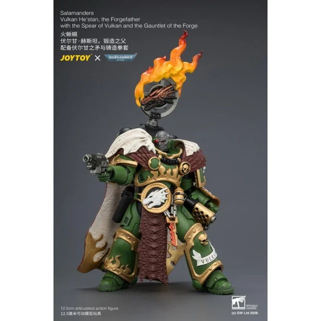Warhammer Action Figure Salamanders Vulkan He'stan, the Forgefather 13 cm