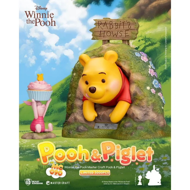 Beast Kingdom Disney Master Craft Statue Pooh & Piglet 33 cm