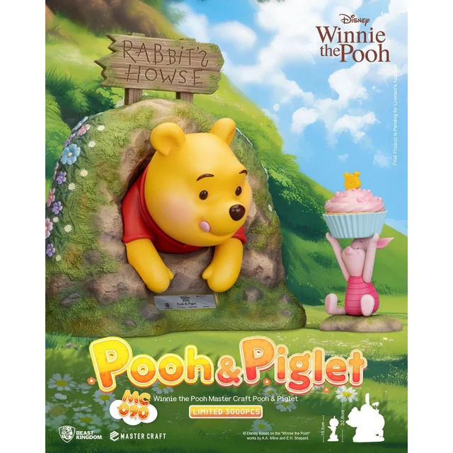 Beast Kingdom Disney Master Craft Statue Pooh & Piglet 33 cm