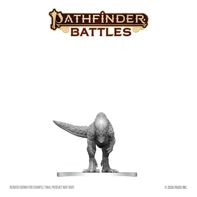 Pathfinder Battles Deep Cuts Unpainted Miniature Pachycephalosaurus 13 cm