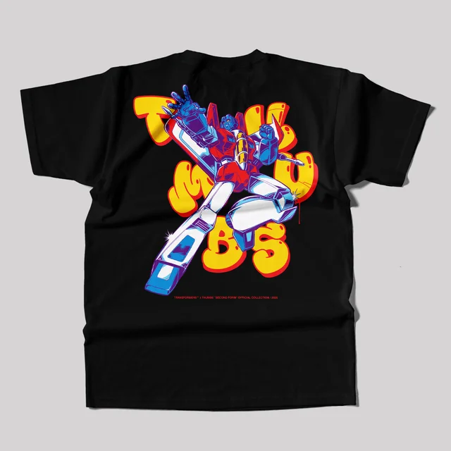 Transformers x THUMBS Starscream Aerosol T-Shirt Black