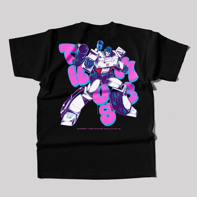 Transformers x THUMBS TT Megatron Aerosol T-Shirt Black
