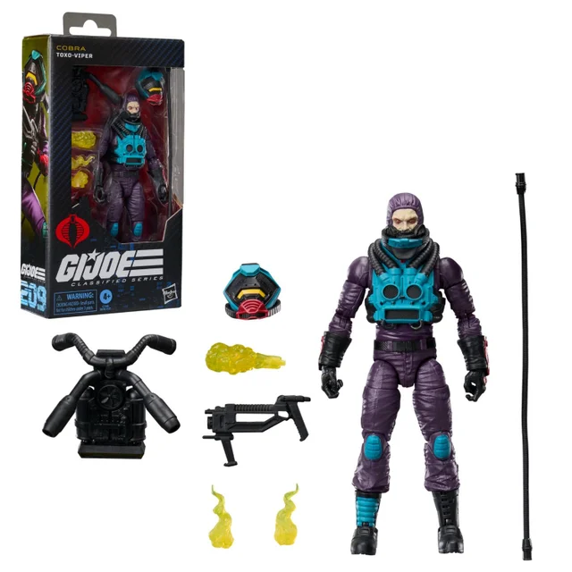 G.I. Joe Classified Series #209, Toxo-Viper, Collectible 15 cm Action Figure Set with 7 Accessories