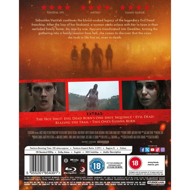 EVIL DEAD BURN BLU-RAY