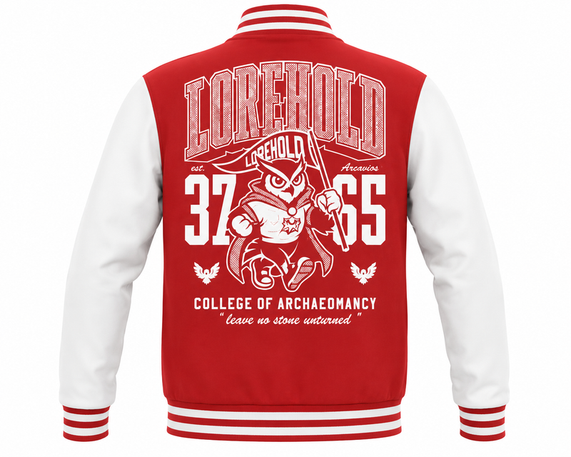 Magic the Gathering Strixhaven Lorehold Varsity Jacket Red / White