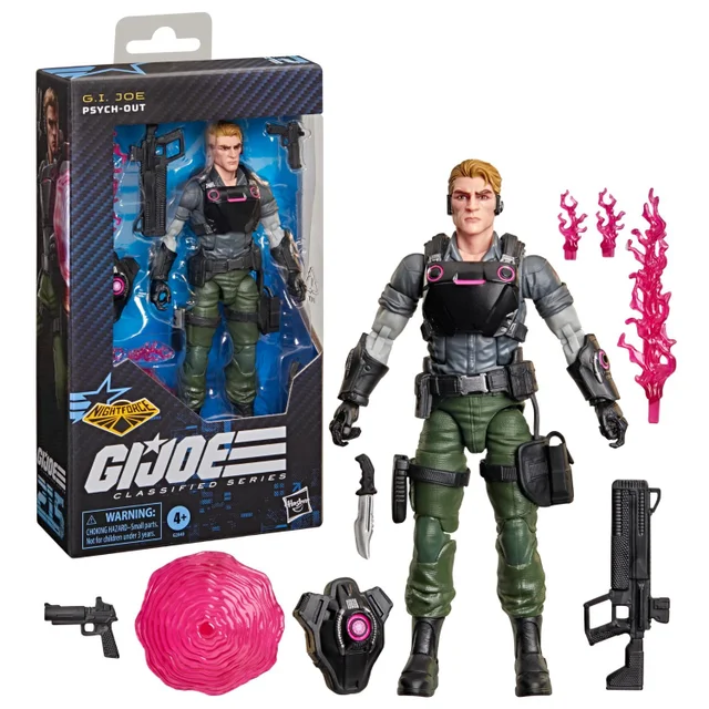 G.I. Joe Classified Series #215, Night Force Psych-Out, Collectible 6 Inch Action Figure Set with 8 Accessories
