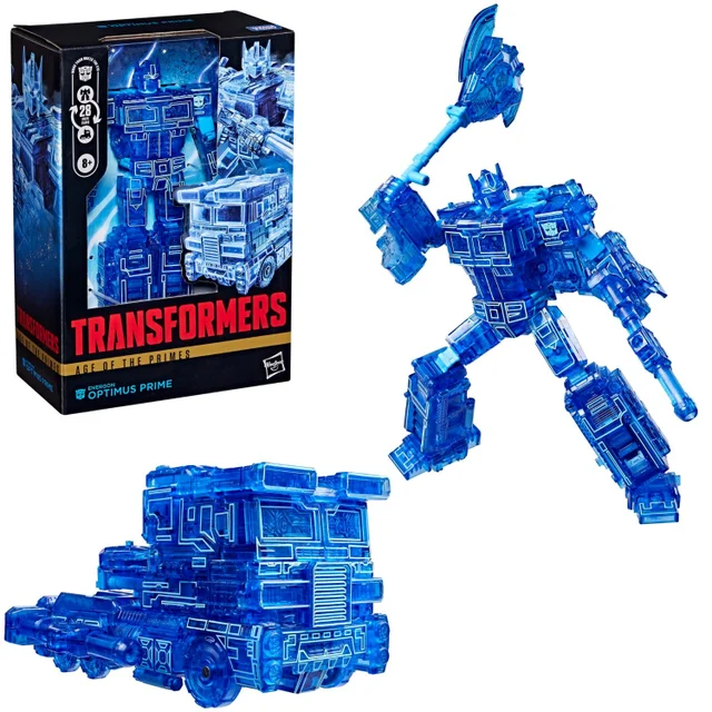 Transformers Age of the Primes Energon Optimus Prime, Voyager Class 17 cm Converting Action Figure, Robot Toys, 8+