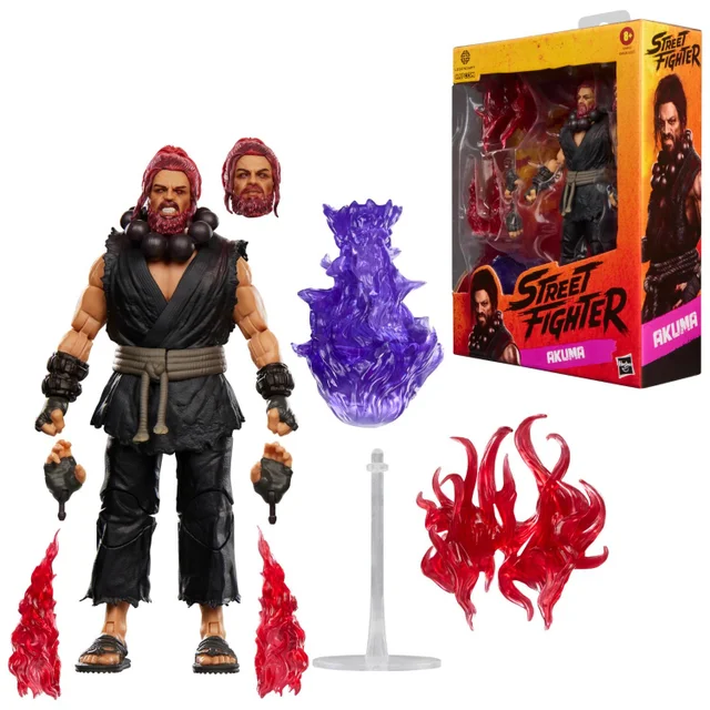Street Fighter Akuma Action Figure, Deluxe 15 cm Scale Collectible Toys for Adults and Kids 8+