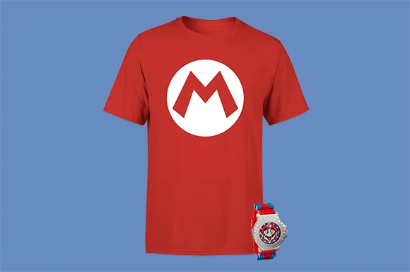 NINTENDO T-SHIRT & WATCH