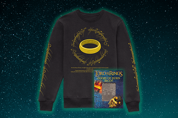 WITH LORD OF THE RINGS SWEATER!