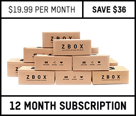 12 months subscription for Zbox. $19.99 per month, save $36