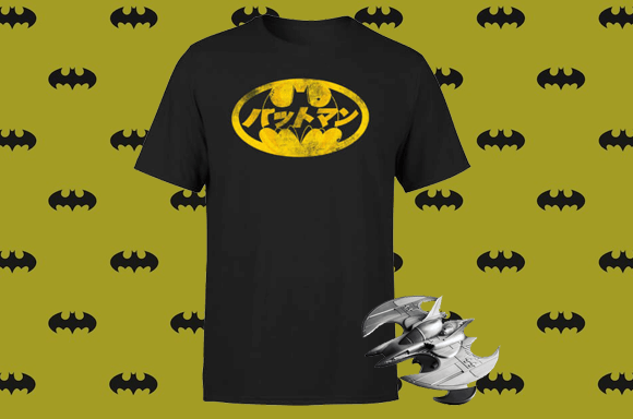 FREE T-SHIRT WITH BATWING METAL REPLICA