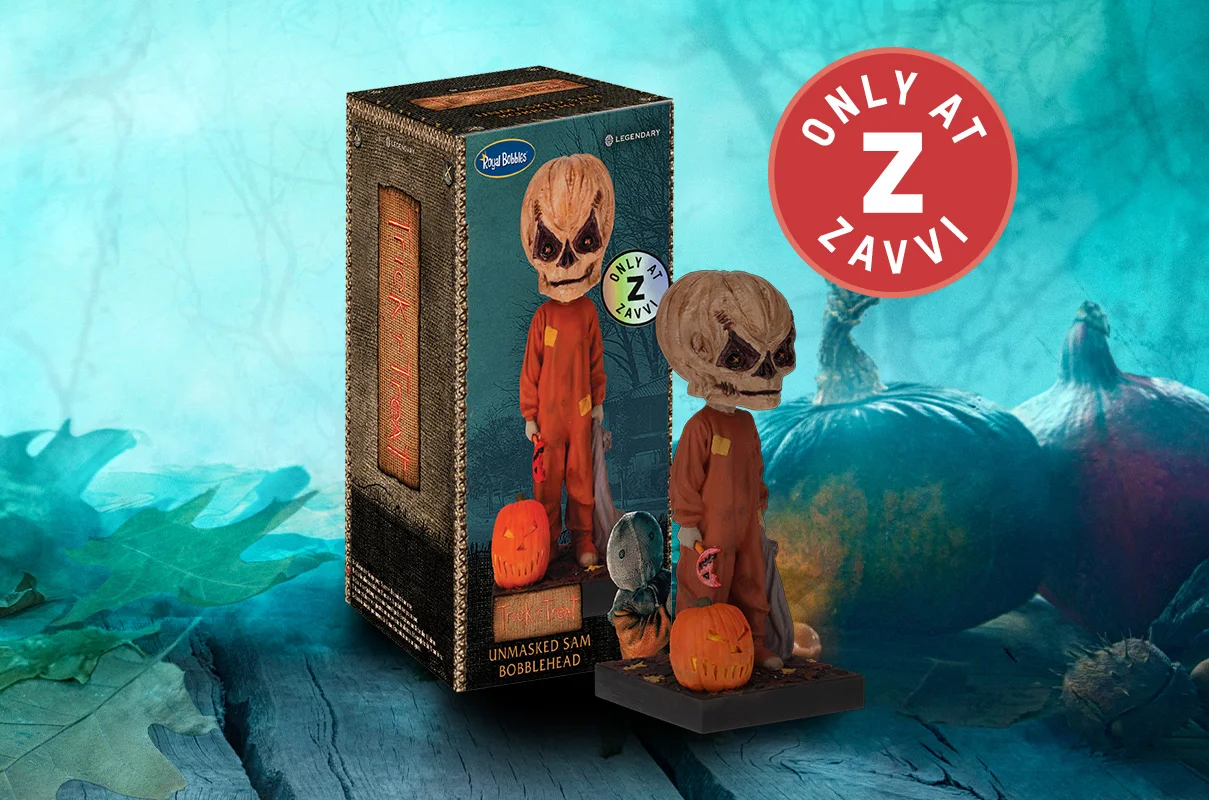 TRICK 'R TREAT SAM UNMASKED BOBBLEHEAD