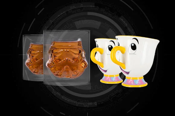 STORMTROOPER GLASS TUMBLERS & CHIP CUPS