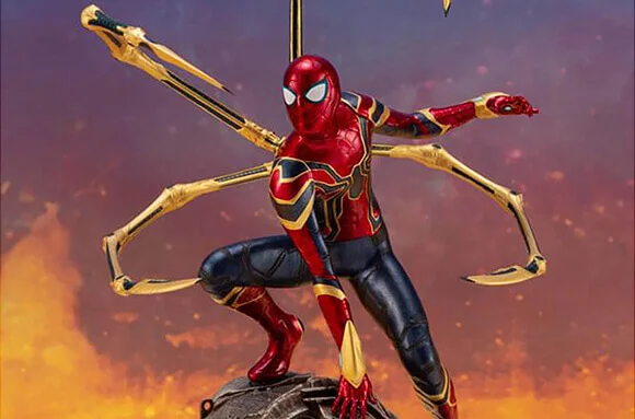NEW IN IRON SPIDER STATUE